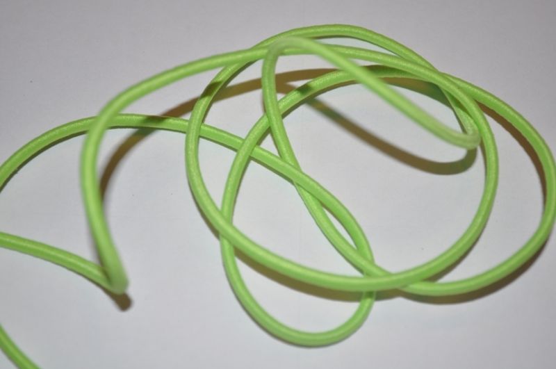 Gummikordel rund 3 mm lime