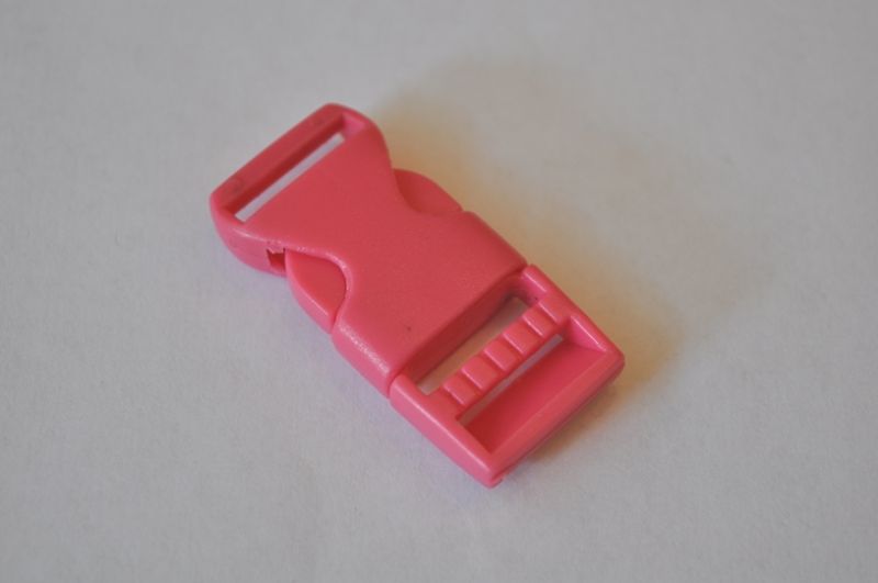 Steckschnalle 15 mm pink