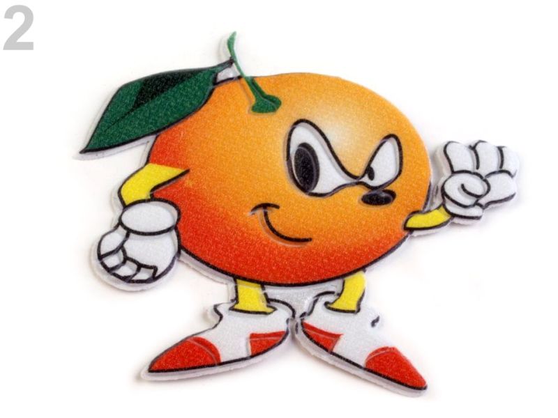 Applikation/Bügelbild Orange PVC