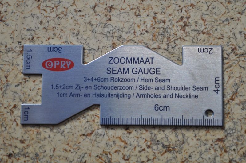 Saummaß/Lineal Rostfrei