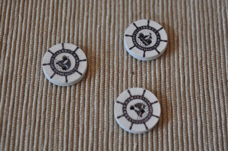 Holz Knopf Maritim 3