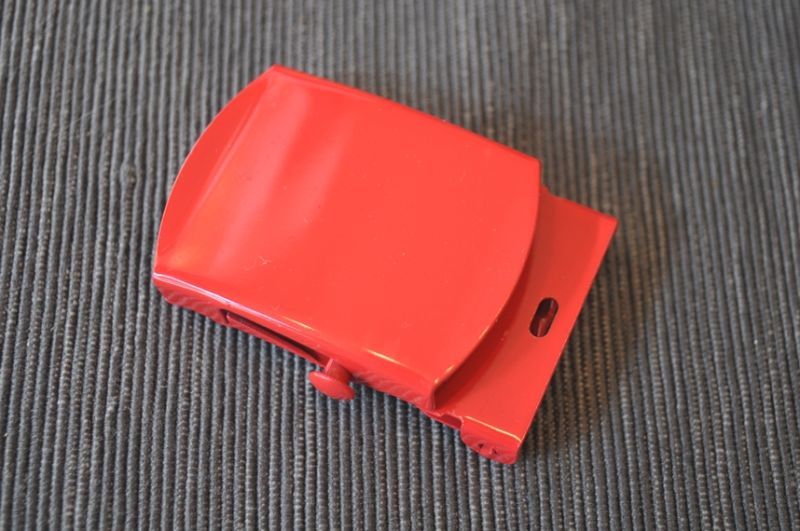 Gürtelschnalle 34mm rot