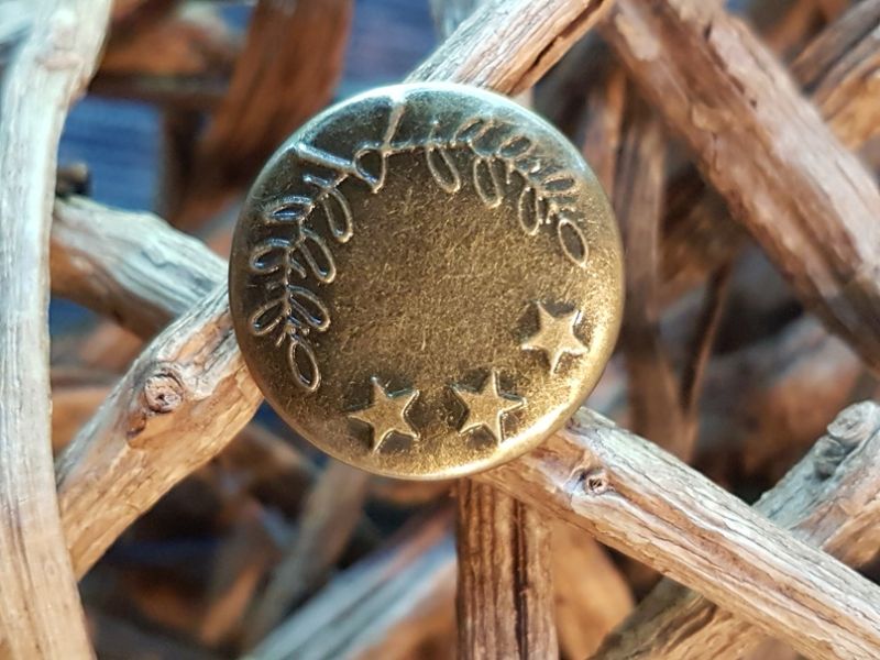 Jeansknopf 19mm gold 1