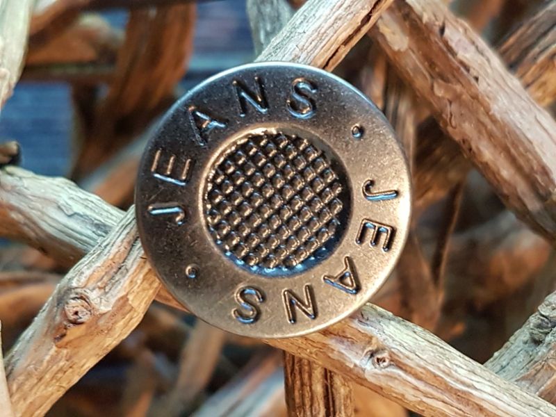 Jeansknopf 19mm silber 4