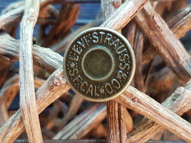 Jeansknopf 19mm gold 6