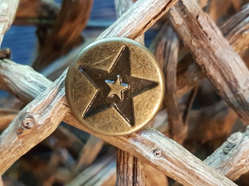 Jeansknopf 17mm Gold 4