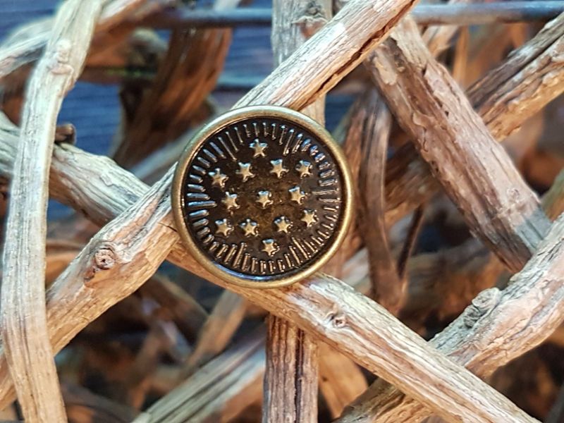 Jeansknopf 17mm gold 8