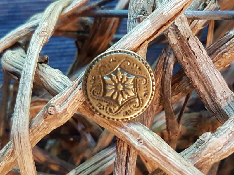 Jeansknopf 17mm gold 9