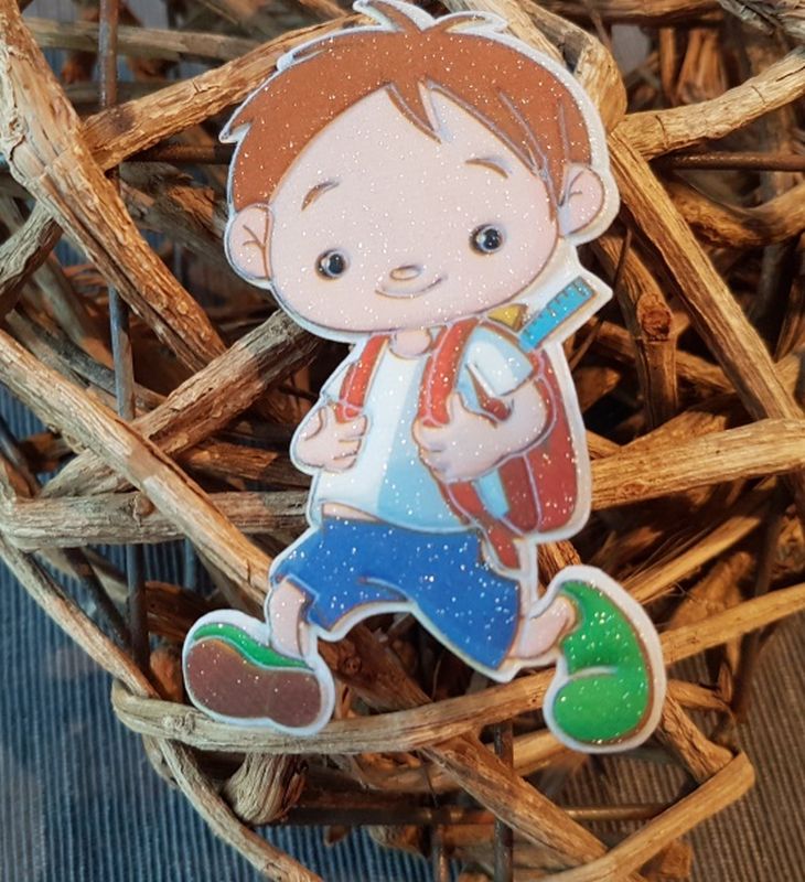 Applikation/Bügelbild Junge 3D