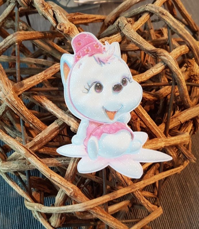 Applikation/Bügelbild Katze 2 3D