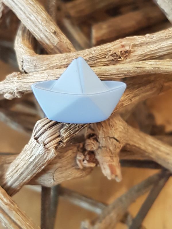 Knopf Faltboot hellblau