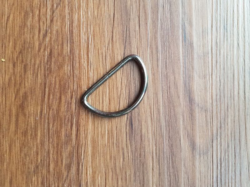 D-Ring 30 mm offen hematith