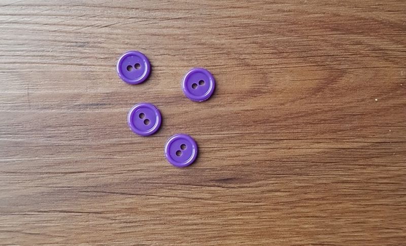 Knopf Uni lila 11mm