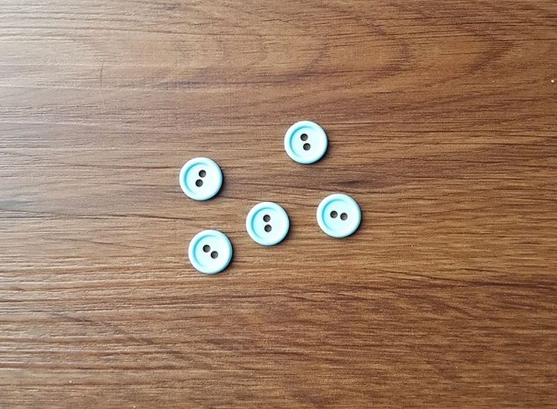 Knopf 11mm Uni hellblau