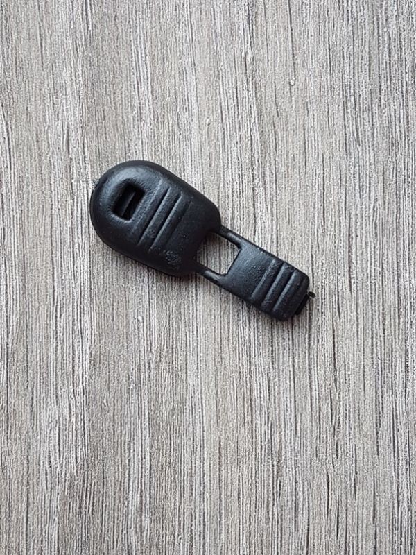 Kordelenden flach schwarz 15x19mm