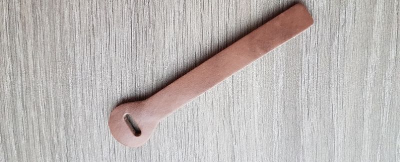 Reißverschluss Zipper Anhänger Leder 