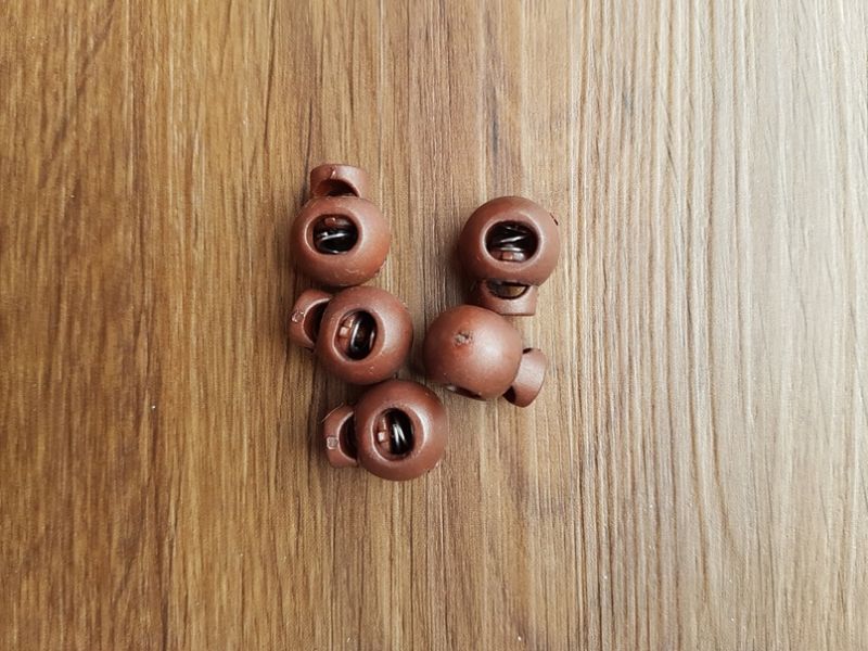 Kordelstopper 15x20mm braun