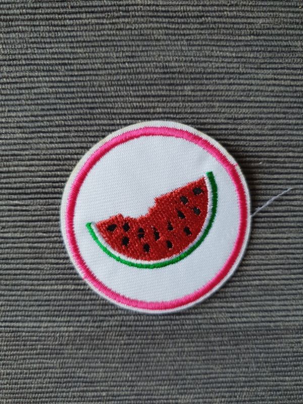Applikation Bügelbild Kreis Melone