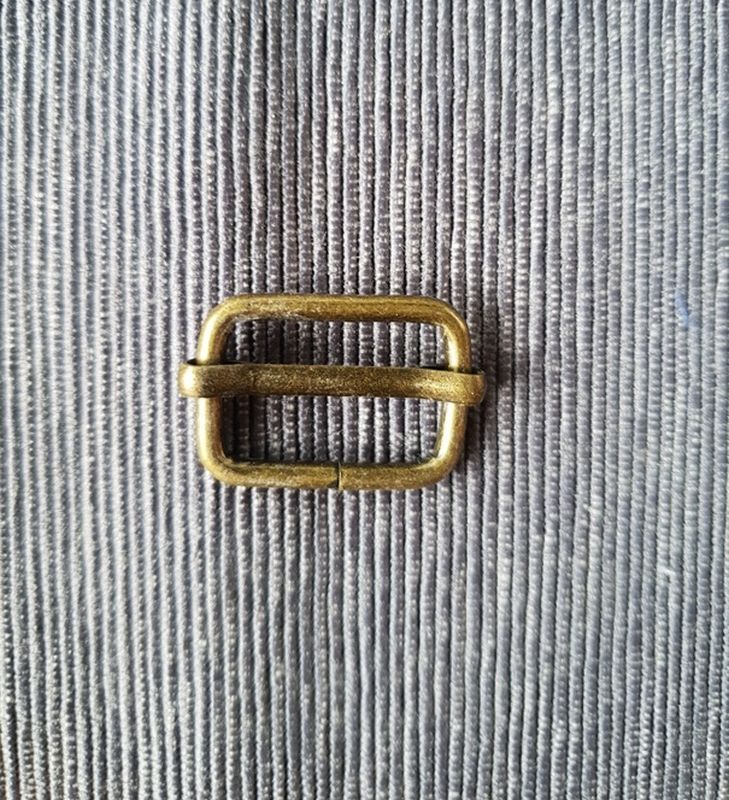 Schieber Gurtversteller Bronze 13x20