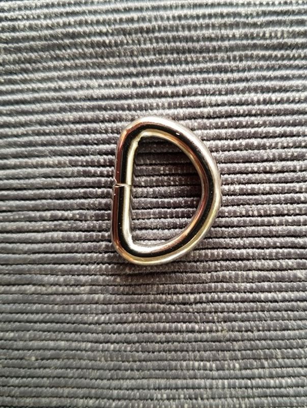 D-Ring 15 mm silber