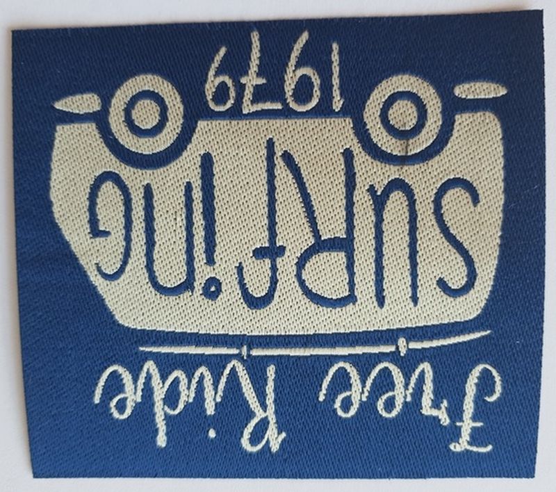 Applikation/Bügelbild Free Ride Surfing