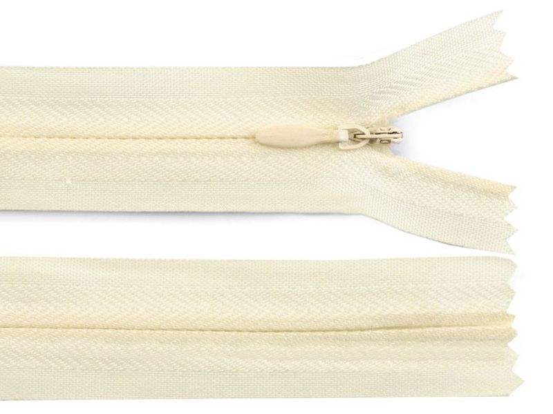 Reißverschluss 20 cm verdeckt 3mm Beige
