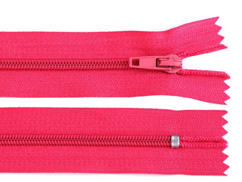 Reißverschluss nicht teilbar 20 cm Pink
