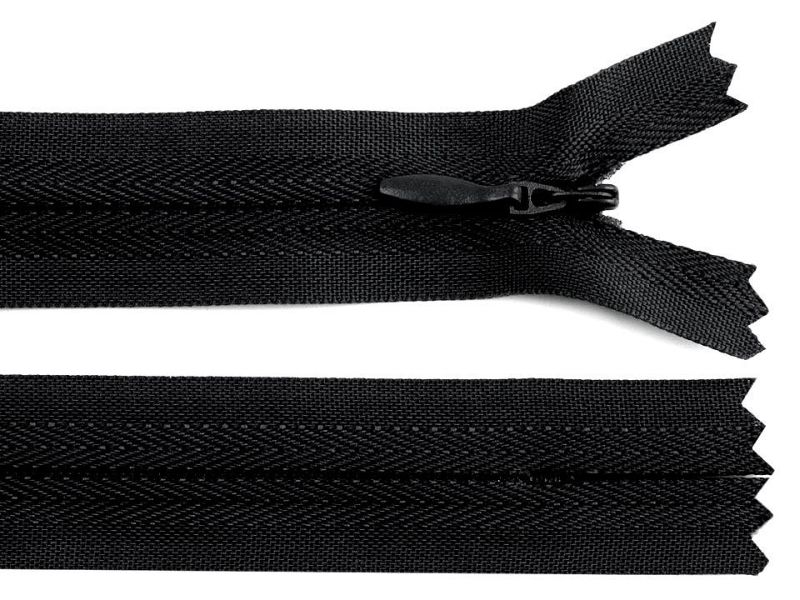 Reißverschluss 22 cm verdeckt 3mm Schwarz