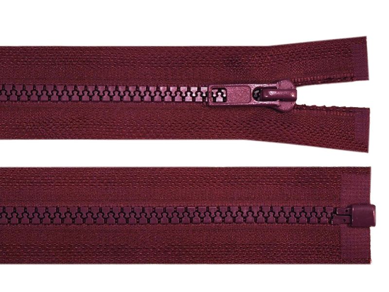 Reißverschluss 45 cm Grob 5mm Weinrot