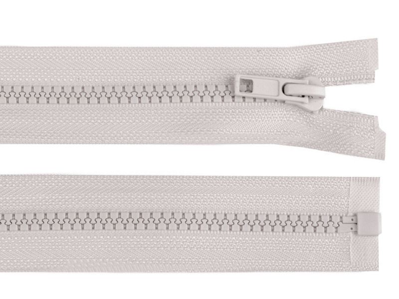Reißverschluss 55 cm Grob 5mm Grau