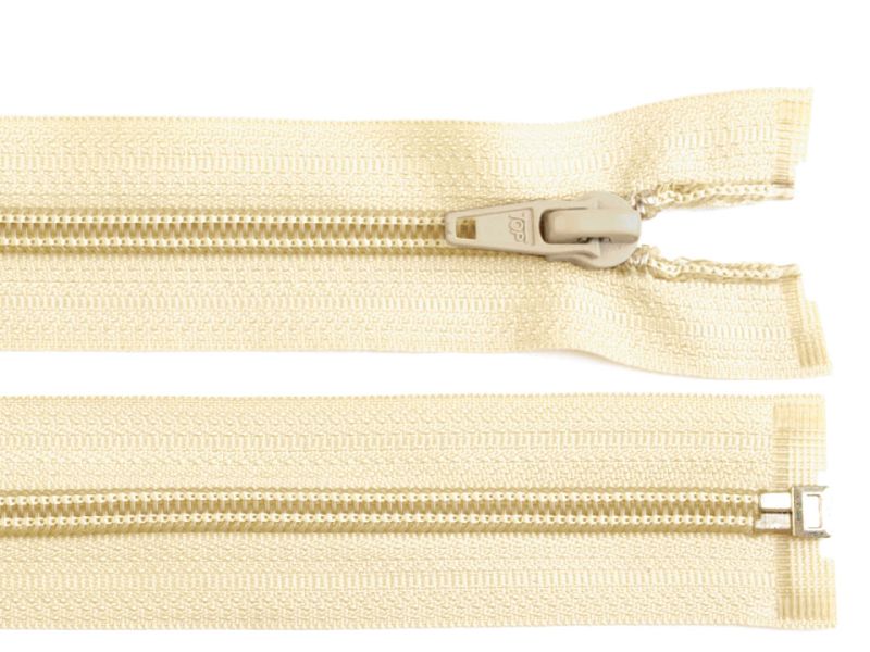 Reißverschluss 60 cm Spirale 5mm Beige
