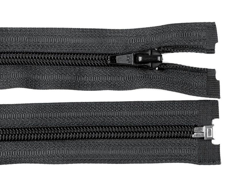 Reißverschluss 65 cm Spirale 5mm Schwarz