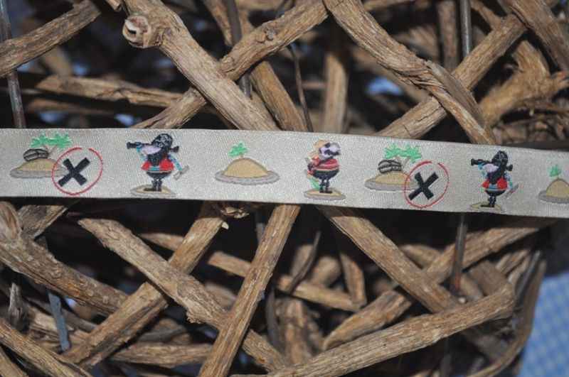 Webband Piraten beige