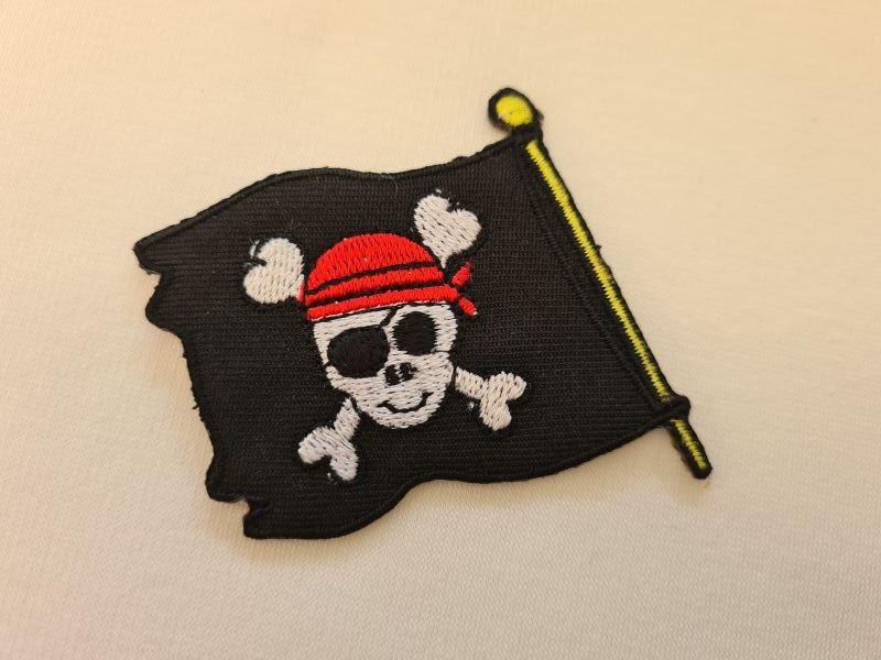 Applikation Bügelbild Piratenfahne