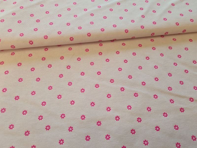 Canvas gepflockte Blümchen Rosa