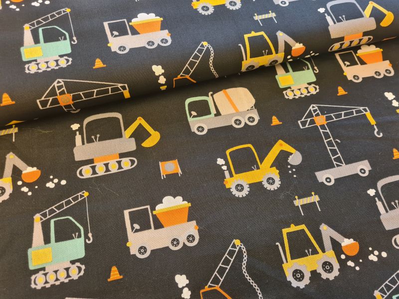 Baumwolle Workplace by Poppy Dunkelblau