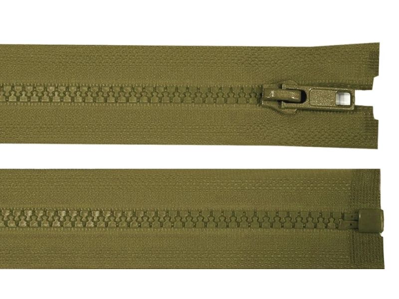 Reißverschluss 50 cm Grob 5mm Khaki