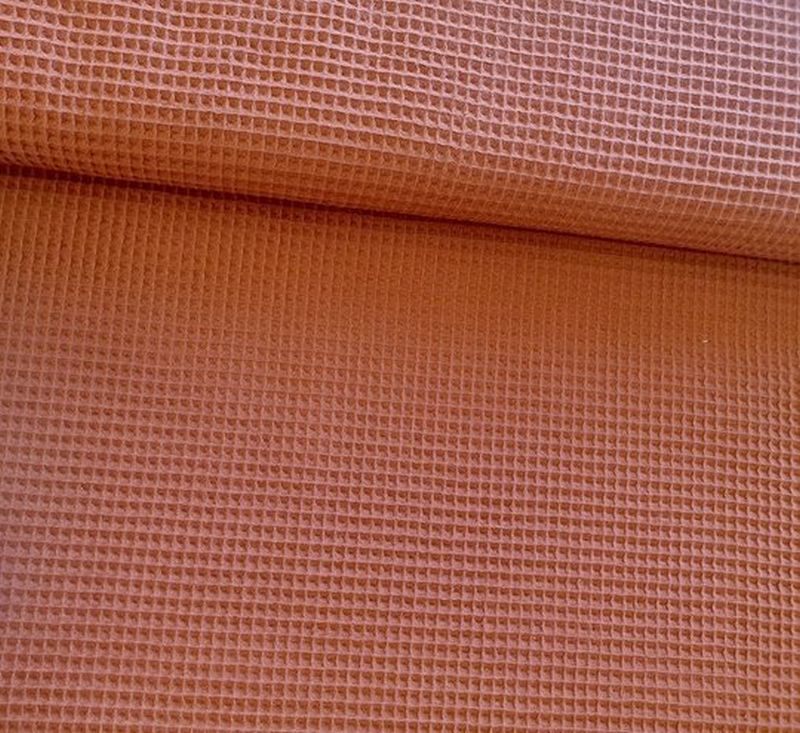 Baumwoll Waffelpique uni rost 027