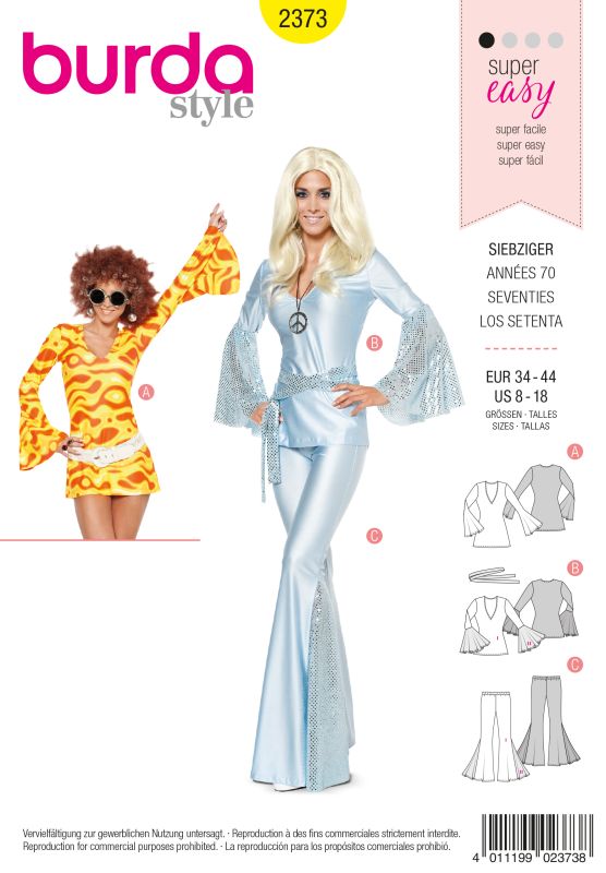 Schnittmuster Siebziger Burda 2373