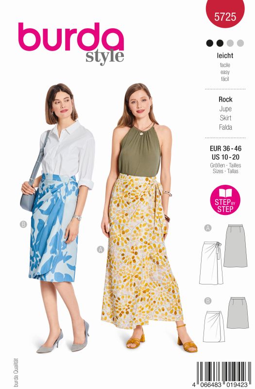 Schnittmuster rock Burda 5725