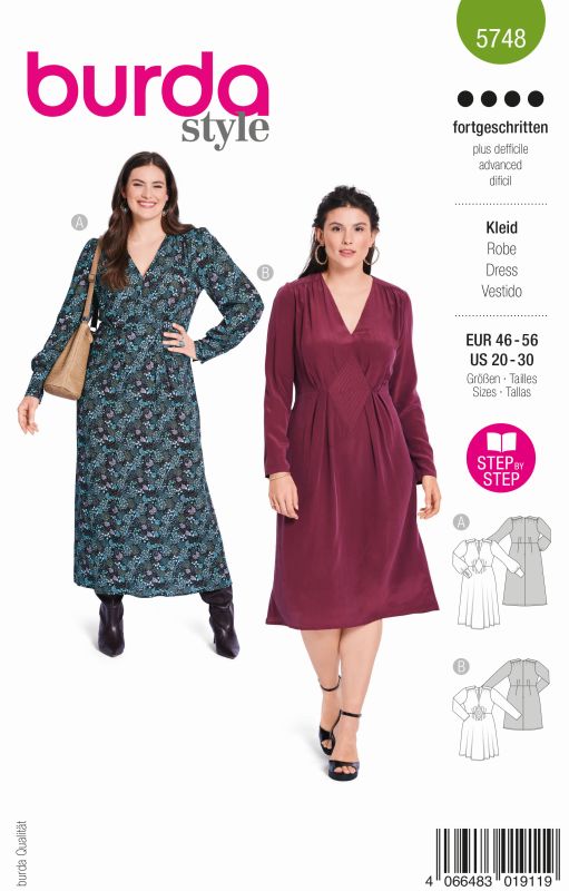 Schnittmuster Kleid Burda 5748