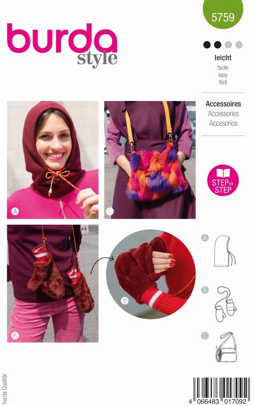 Schnittmuster Accessoires Burda 5759