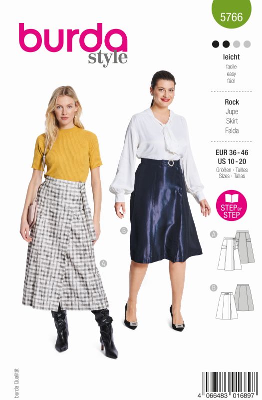 Schnittmuster Rock Burda 5766