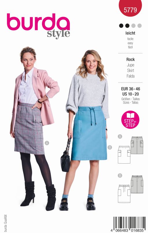 Schnittmuster Rock Burda 5779