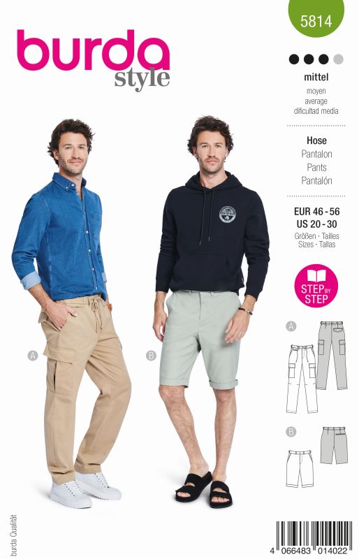 Schnittmuster Hose Burda 5814