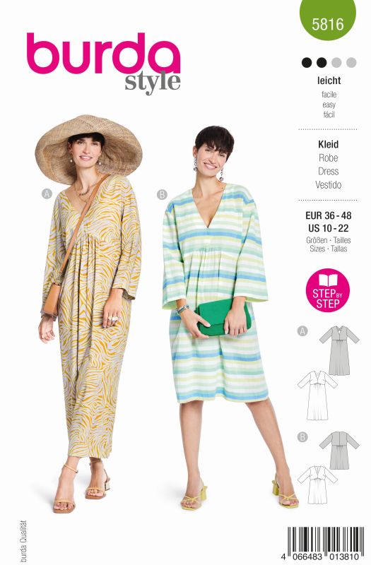 Schnittmuster Kleid Burda 5816