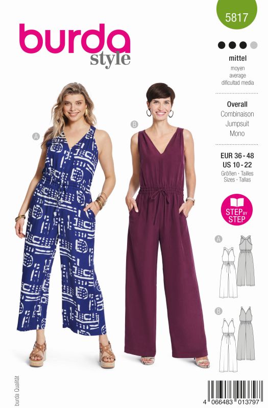 Schnittmuster Overall Burda 5817