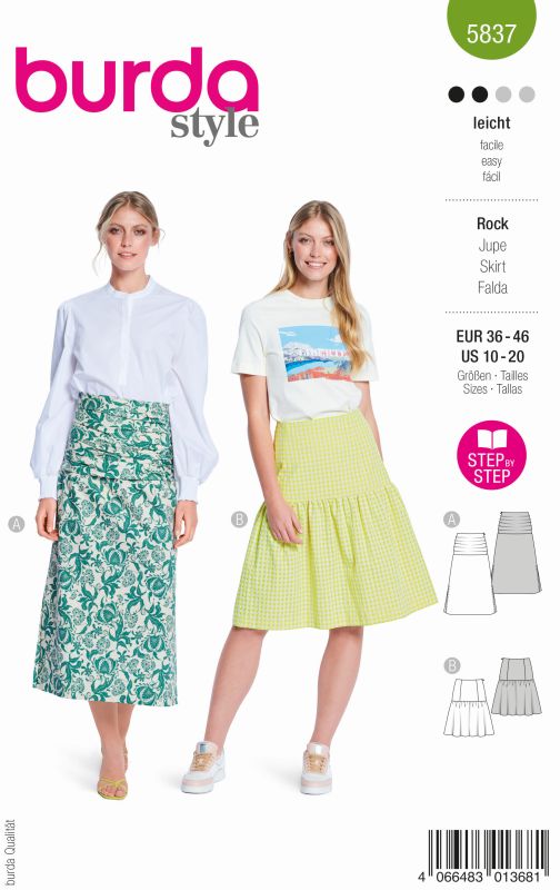 Schnittmuster Rock Burda 5837