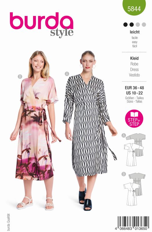 Schnittmuster Kleid Burda 5844