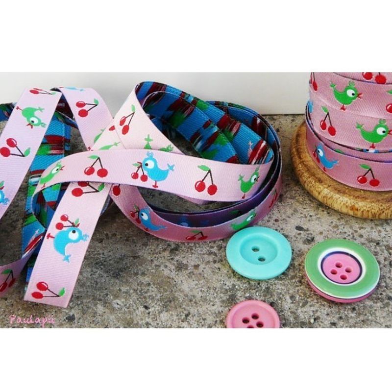 Webband Farbenmix Birdie Rosa